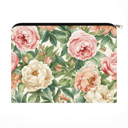 Reise-Kosmetiktasche aus Polyester mit floralem Design, 8,9"x6,5", langlebiger Reißverschluss, Details für Reise-Kosmetiktasche ansehen