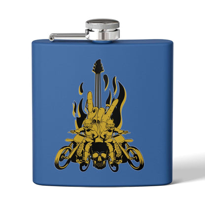 Edelstahl-Flachmann mit Rock &