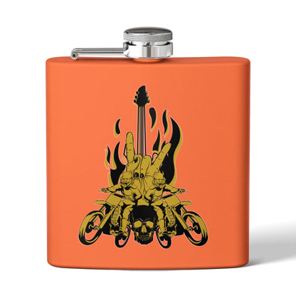 Edelstahl-Flachmann mit Rock &