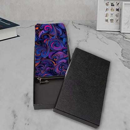 Colorful Clutch Wallet for Women in gift box, high-quality PU fabric, double-sided UV printing, Clutch-Geldbörse für Damen