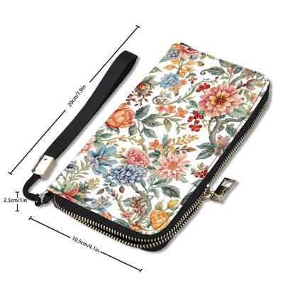 Clutch-Geldbörse für Damen - Stilvoll &amp; Praktisch mit floralem Design und großem Fassungsvermögen. Perfekt für Karten, Bargeld und Münzen.