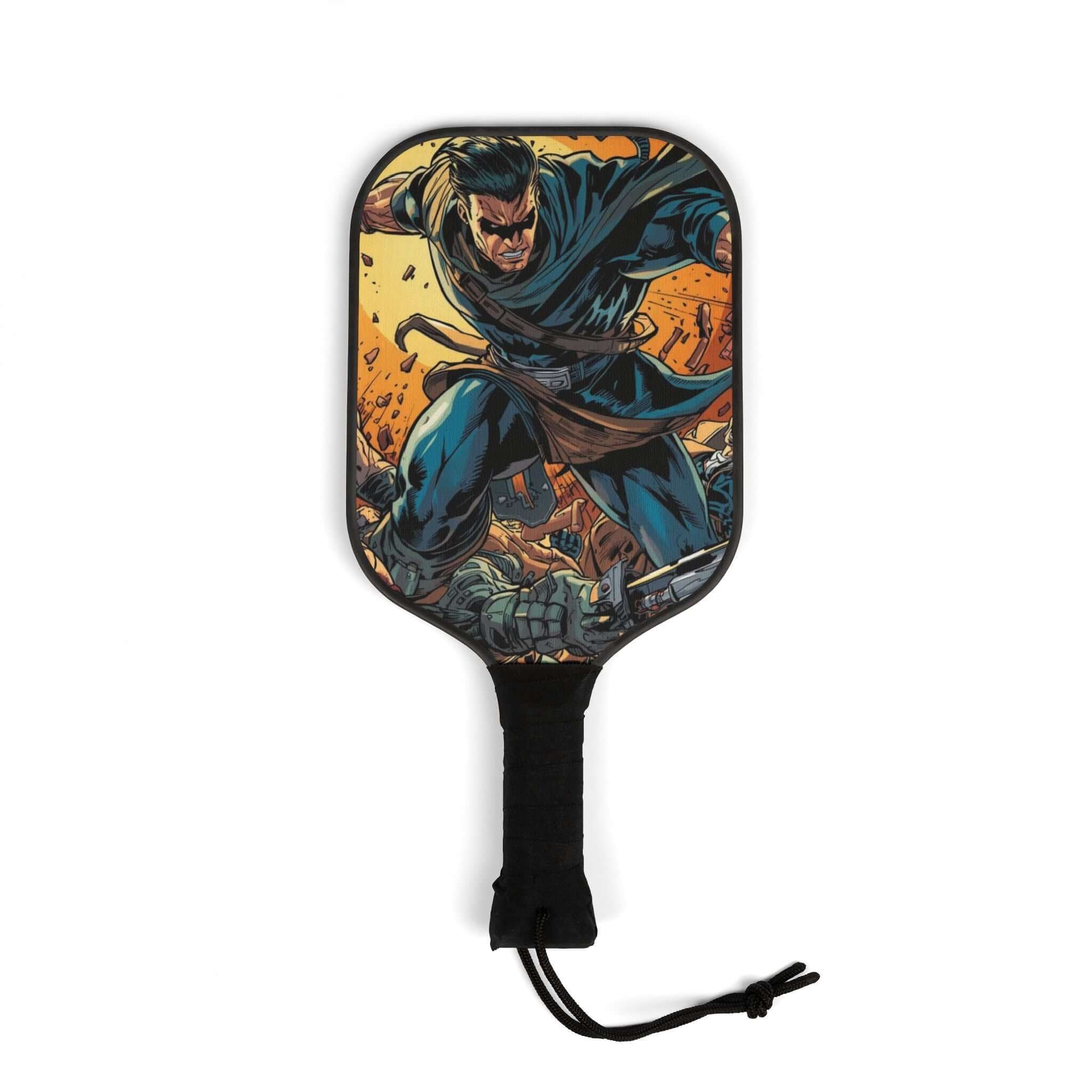 Lebendiges Pickleball-Schläger-Set, lustige Sportausrüstung - Design-Familientruhe