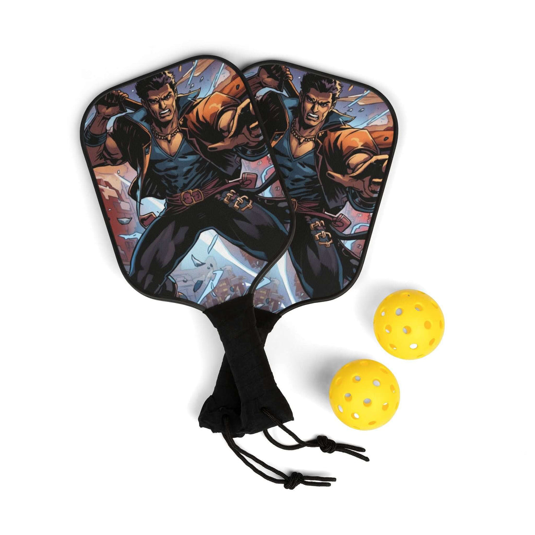 Pickleball Schläger-Set mit Grafikdruck - Design-Familientruhe