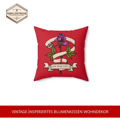 Vintage-inspiriertes Blumenkissen Wohndekor by@Outfy