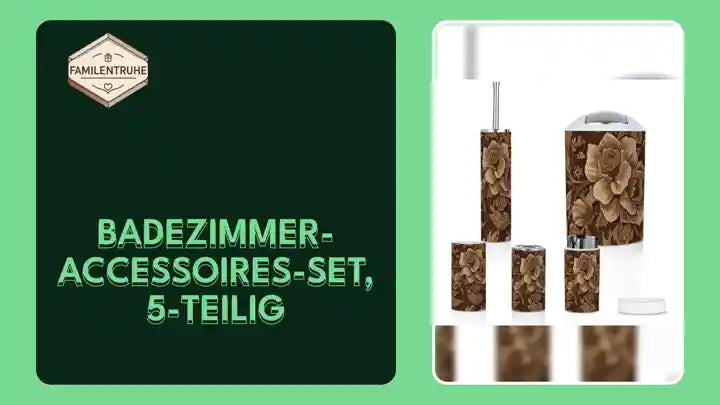 Badezimmer-Accessoires-Set, 5-teilig by@Outfy