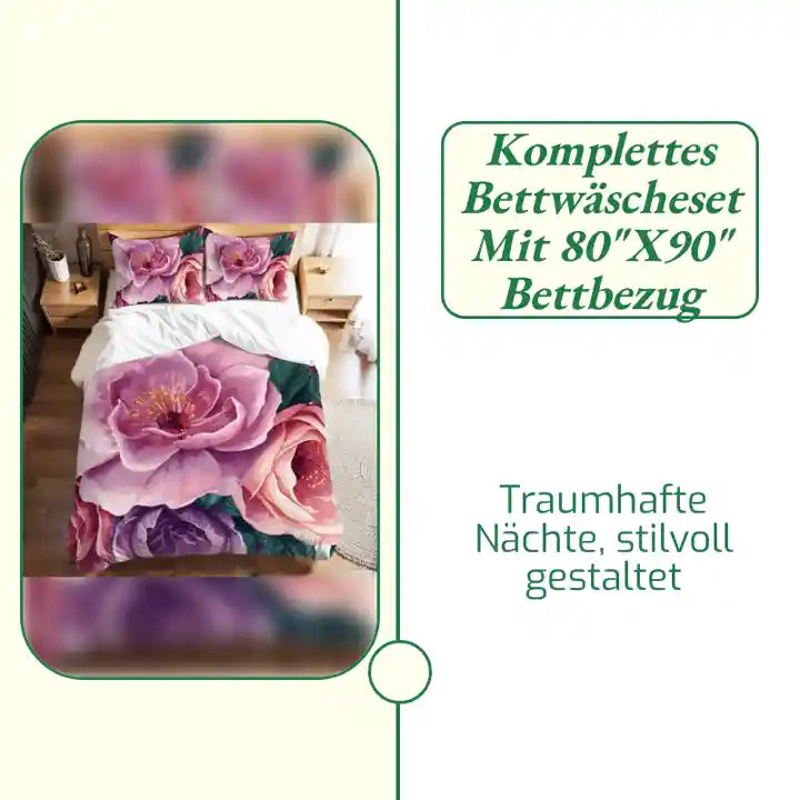 Komplettes Bettw&auml;scheset mit 80"x90" Bettbezug by@Outfy
