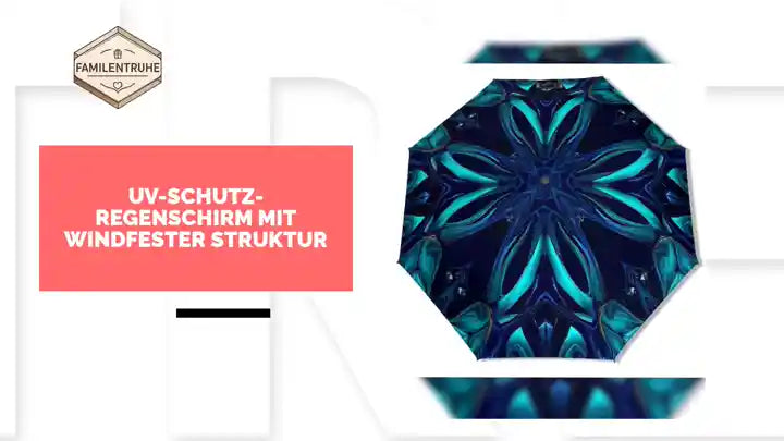 UV-Schutz-Regenschirm mit windfester Struktur by@Outfy