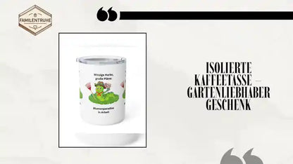 Isolierte Kaffeetasse &amp;ndash;Gartenliebhaber Geschenk by@Outfy