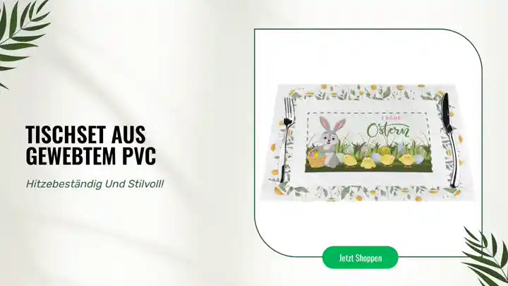 Tischset aus gewebtem PVC by@Outfy