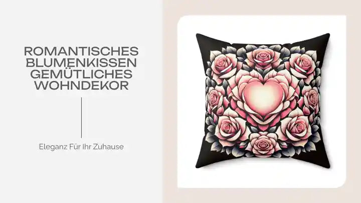 Romantisches Blumenkissen gem&uuml;tliches Wohndekor by@Outfy