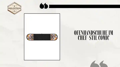 Ofenhandschuhe im Chef-Stil Comic by@Outfy