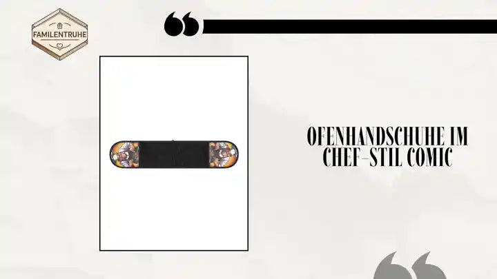 Ofenhandschuhe im Chef-Stil Comic by@Outfy