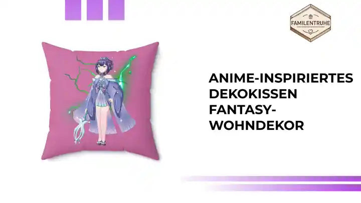 Anime-inspiriertes Dekokissen Fantasy-Wohndekor by@Outfy