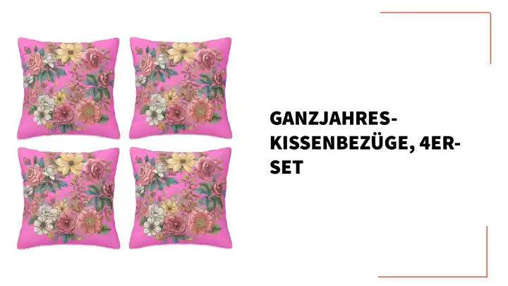 Ganzjahres-Kissenbez&amp;uuml;ge, 4er-Set by@Outfy