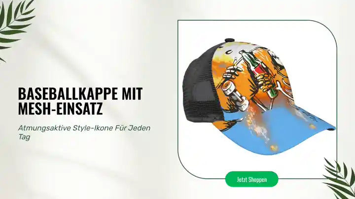 Baseballkappe mit Mesh-Einsatz by@Outfy