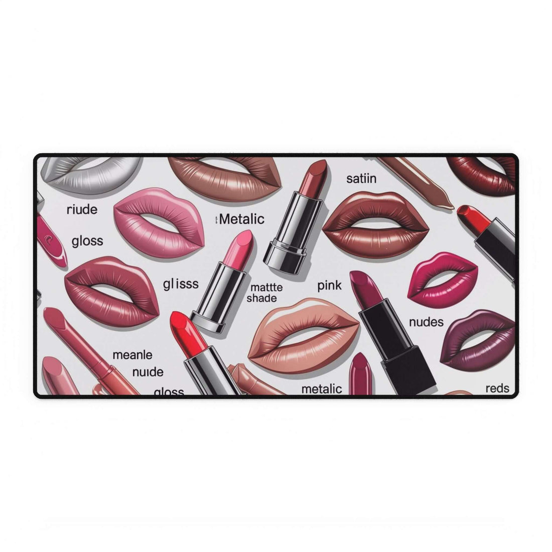 Schicke Lippenstift Schreibtischmatte - Design-Familientruhe
