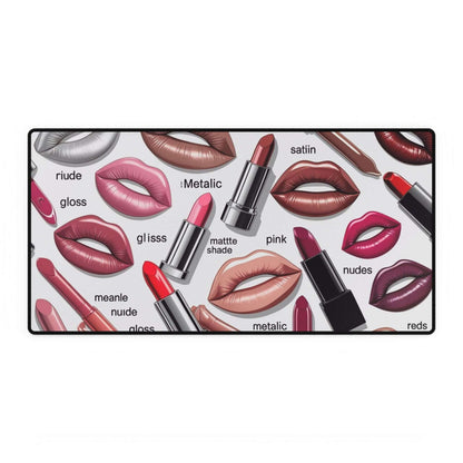 Schicke Lippenstift Schreibtischmatte - Design-Familientruhe