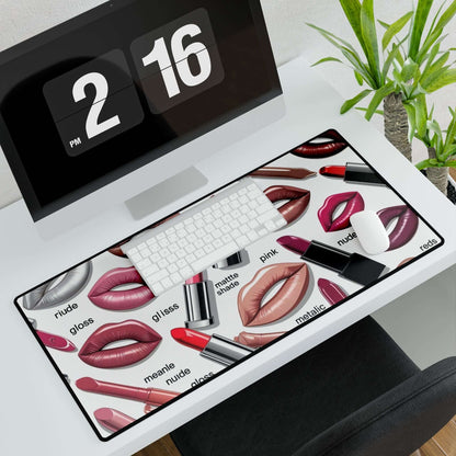 Schicke Lippenstift Schreibtischmatte - Design-Familientruhe