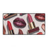 Schicke Lippenstift-Schreibtischmatte mit lebendigen Lippenstiftmotiven, ideal für kreative Arbeitsumgebungen. Schreibtischunterlagen Design.