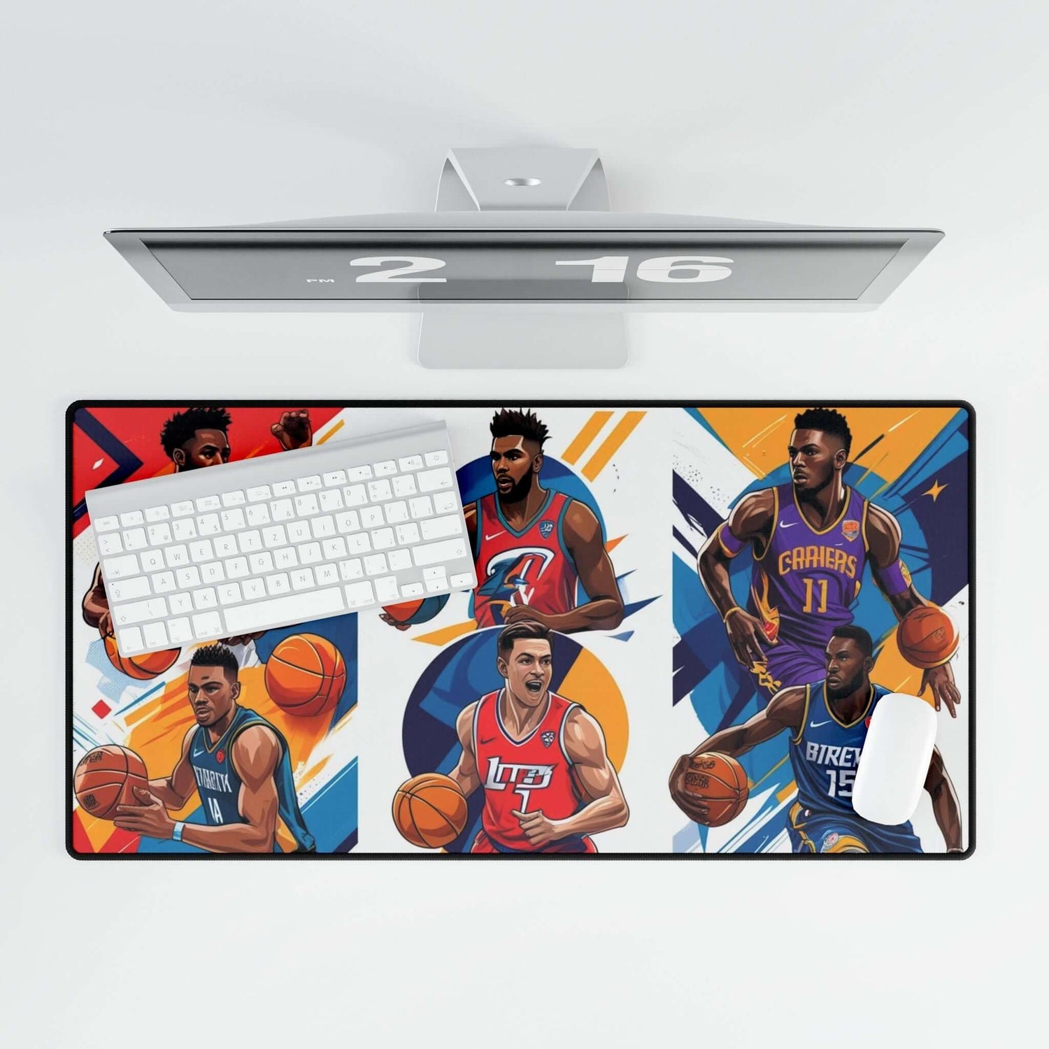 Schreibtischmatten mit Basketball-Motiven für Sportliebhaber - Design-Familientruhe