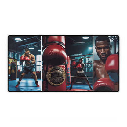 Schreibtischunterlage mit Box Motiv, Ideal fürs Homeoffice