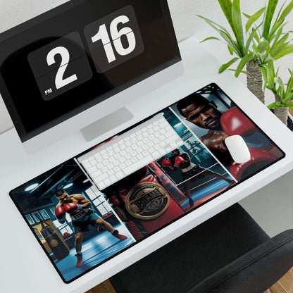 Schreibtischunterlage mit Box Motiv, Ideal fürs Homeoffice