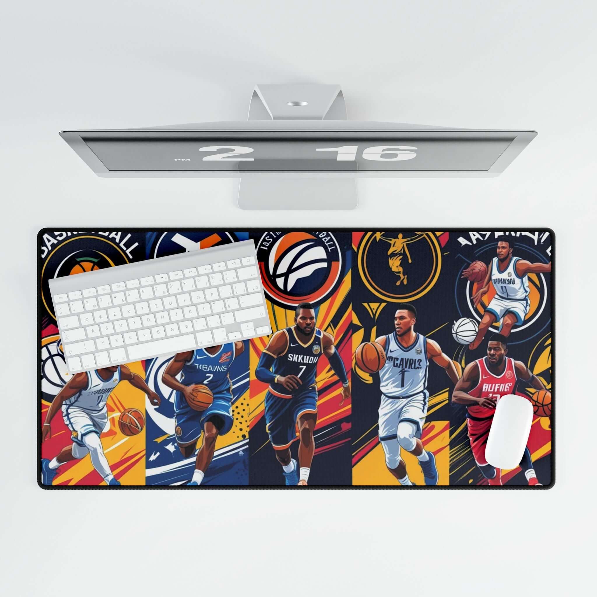 Schreibtischunterlagen mit Basketball-Motiven für Sportliebhaber - Design-Familientruhe