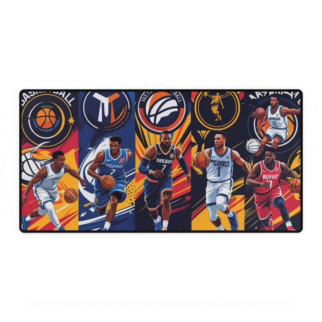 Schreibtischunterlagen mit Basketball-Motiven für Sportliebhaber - Design-Familientruhe