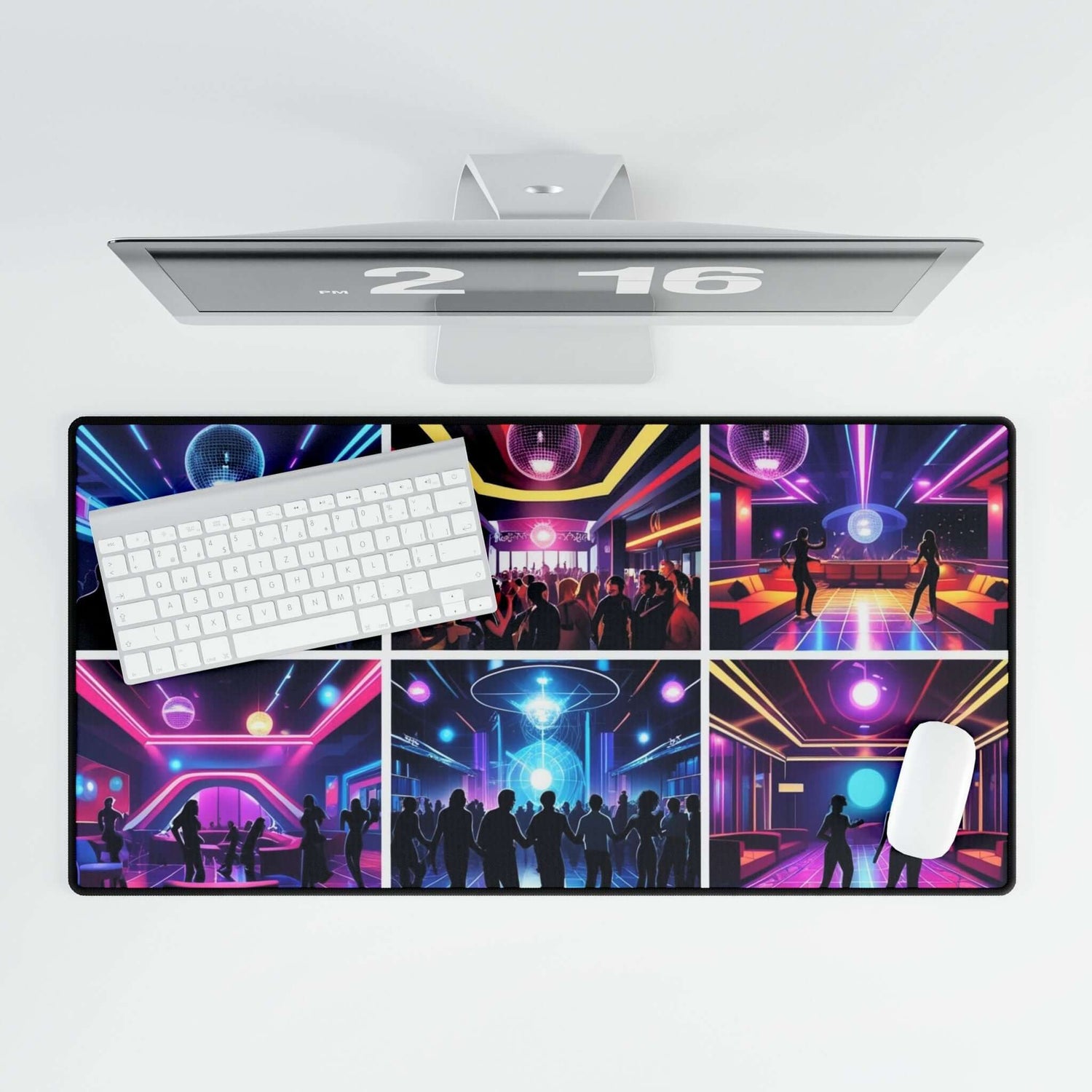 Schreibtischunterlagen mit Neon-Vibe stilvolles Bürozubehör für kreativen Arbeitsplatz