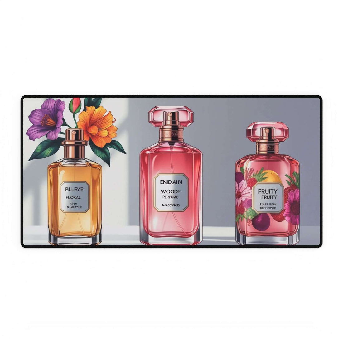 Stilvolle Parfüm Schreibtischmatten, Home Office Dekor - Design-Familientruhe