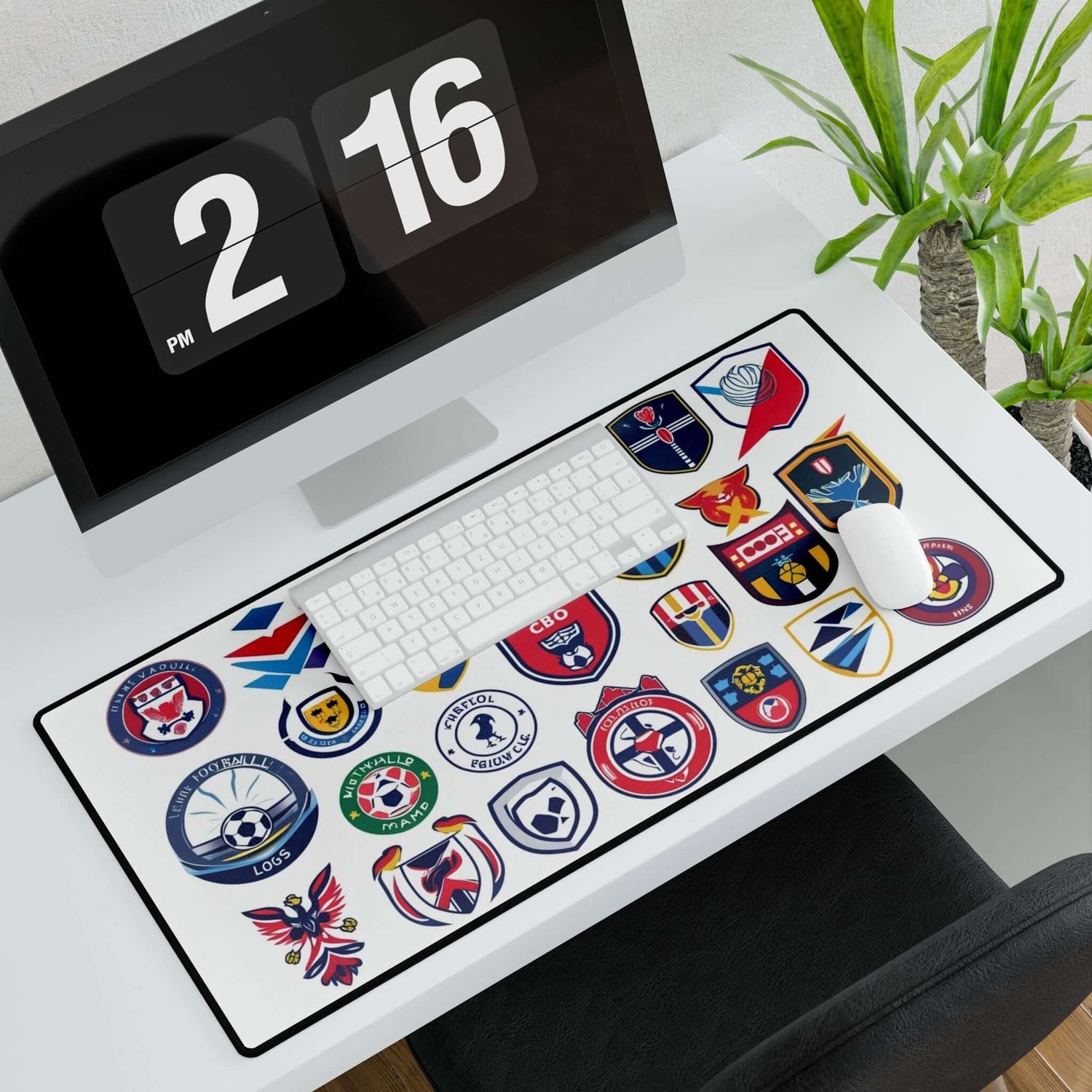 Stilvolle Schreibtischunterlagen für Sportbegeisterte, Bürodekor - Design-Familientruhe