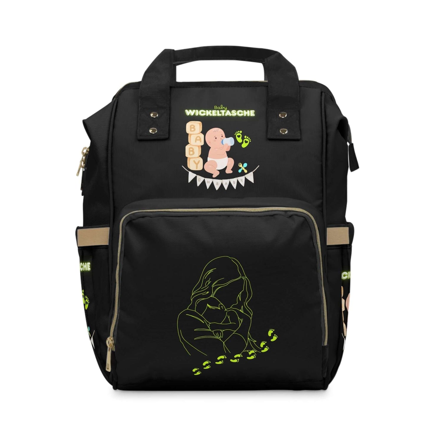 Stylischer multifunktionaler Wickelrucksack für moderne Eltern - Design-Familientruhe