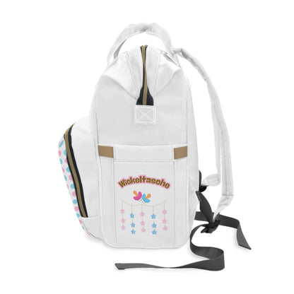 Stylischer multifunktionaler Wickelrucksack – Schicke Baby-Essentials für Eltern - Design-Familientruhe