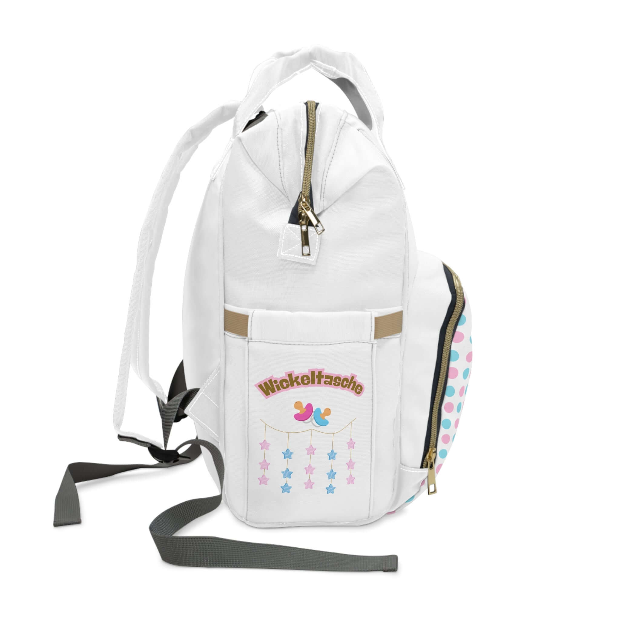 Stylischer multifunktionaler Wickelrucksack – Schicke Baby-Essentials für Eltern - Design-Familientruhe