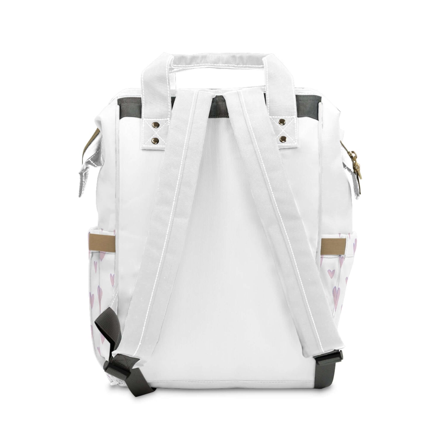 Süßer multifunktionaler Wickelrucksack mit Herz-Design – ideal für junge Mütter - Design-Familientruhe