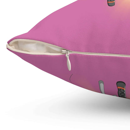 Süßes Anime Sängerkissen, Dekokissen mit lebendigem Druck und Reißverschluss, ideal für Musikliebhaber und Anime-Fans.